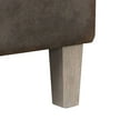 thumbnail image 2 of Leatherette Accent chair with Box Cushion Seat,Beige and Brown, 2 of 3