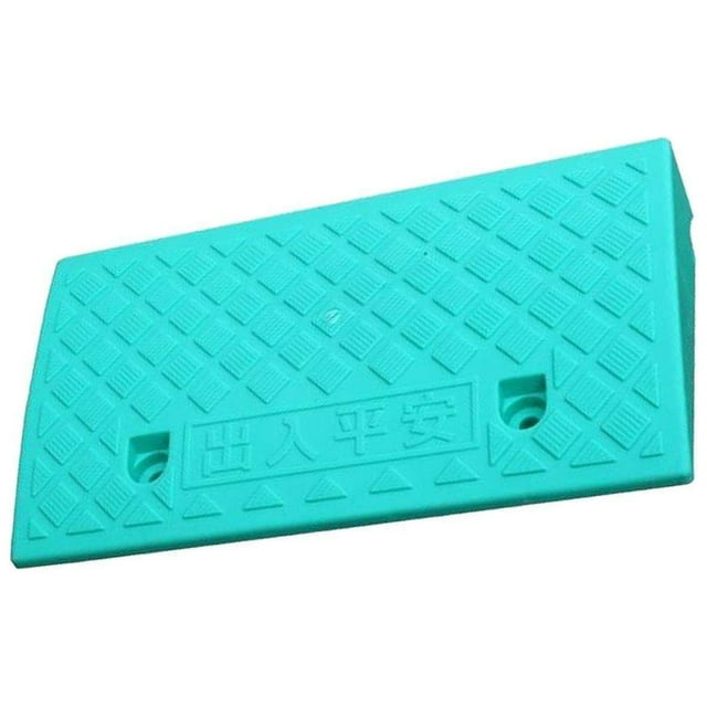 VONKY Portable Curb Ramp Wheelchair Threshold Ramp Kerb Ramp Non-slip 7cm Green