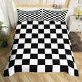 thumbnail image 2 of Erosebridal Check Plaid Duvet Cover Twin, Geometric Bedding Sets Twin Size, Farmhouse Gingham Decor, Reversible 2 Pieces, 2 of 7