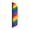 Rainbow, variant on In the Breeze 4559 — 7-foot Embroidered Stars & Stripes Feather Banner — Large Banner for Events, Business, Sports, Fourth of July