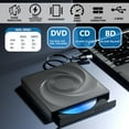 thumbnail image 3 of External Blu-Ray Drive for Laptop PC 11 10 Optical Drives with Storage Bag DVD Burner Player Reader ,Plug and Play, 3 of 5