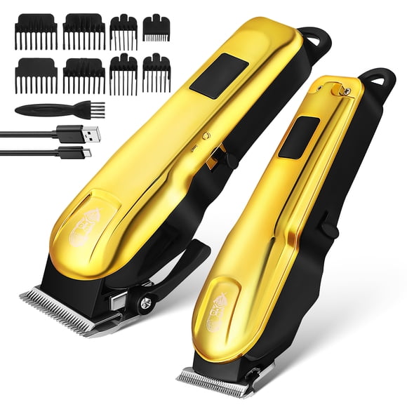 Juego De Cortadoras De Cabello Para Hombre, Cortadora/Recortadora Con Pantalla Led, Cortadora Inalámbrica Profesional Para Cortes, Regalo Para Él En Fiestas Y Día Del Padre(A)