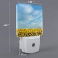 thumbnail image 2 of Fuzoiu Blooming Sunflower Field Print Dusk to Dawn LED Night Light with Light Sensor, Energy-Efficient Touch-Safe Night Lamp for Home, Office, and Kids' Rooms-US, 2 of 7