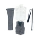 thumbnail image 3 of Ropa de Muñeca masculina 1/6 Sunnimix Chaleco de hombre Pantalones Gris Ropa de soldados masculinos, 3 of 8