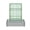 Silver, variant on Outdoor Raised Garden Bed with Trellis, 59" Arch Metal Planter Box for Vertical Growing,Black