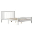thumbnail image 5 of Tcbosik Full Size Wooden Platform Bed Frame, White, 5 of 10