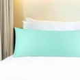 thumbnail image 2 of PiccoCasa Body Pillowcase 300 Thread Count Egyptian Cotton Pillowcase King Cyan, 2 of 10