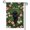 D, variant on XaaKee Garden Flags Greetings Ocelot Pink Pattern Yard Flags Double-sided High-Quality White Linen Small Garden Flags For Outside Clearance Terrace 12x18Inch