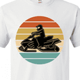 thumbnail image 4 of Inktastic Snowmobile Retro Sunset T-Shirt, 4 of 5