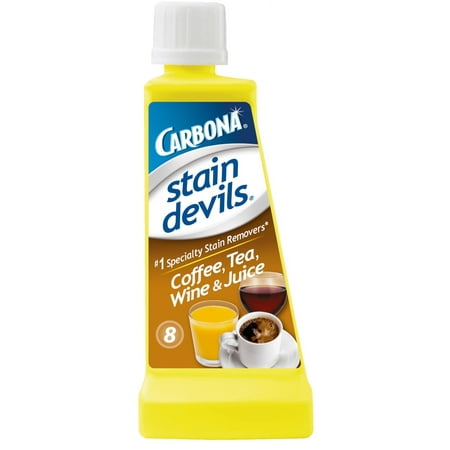 Carbona Stain Devils® #8 | Coffee, Tea, Wine & Juice | Professional Strength Laundry Stain Remover | Multi-Fabric Cleaner | Safe On Skin & Washable Fabrics | 1.7 Fl Oz, 1 Pack