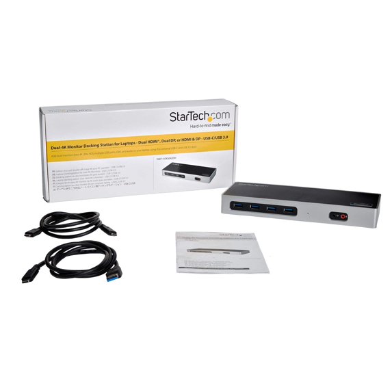 Open Box StarTech.com DK30A2DH Dual Monitor USB-C USB-A Hybrid Docking Station (As Is)