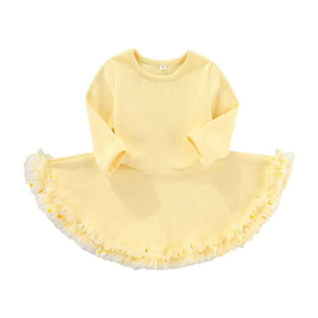 Robe Fille Mignonne Robes pour Filles Robe d'Anniversaire Filles Robe Fantaisie Vêtements Fille 3-4 Ans Mode Filles