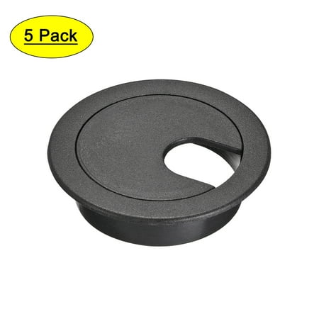 

Uxcell 1-3/8 Desk Grommet Cable Hole Cover Plastic Black 5 Pack