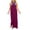 Purple, variant on Taqqpue Womens Criss Cross Halter Neck Dress Solid Color Sleeveless Backless Boho Maxi Dresses Cotton Linen Plus Size Long Dress