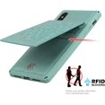 thumbnail image 4 of for iPhone Xs/X Wallet Case with RFID Blocking Card Holder for Girls Women,PU Leather Magnetic Buttons Portrait Stand Flip Wrist Strap Case for iPhone Xs 5.8 Inch,Mandala Green, 4 of 15