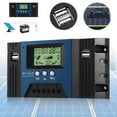 thumbnail image 2 of Miangastore Contrôleur de Charge Solaire 12V 24V 100A MPPT Contrôleur de Panneau Solaire Auto Régulateur Solaire avec Écran Lcd Compatible avec Petit Système Solaire, 2 of 8