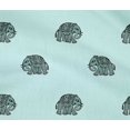 thumbnail image 4 of oneOone Cotton Flex Fabric Elephant Block Printed Fabric 1 Yard 40 Inch Wide, 4 of 4