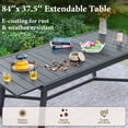 thumbnail image 5 of SUMMIT LIVING 9-Piece Outdoor Patio Dining Set with 8 Swivel High-Back Padded Chairs & 1 Expandable Metal Steel Table, Black & Tan, 5 of 13