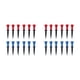 thumbnail image 1 of Wosthever 12 Uds. De tees de Golf, soporte estable de bolas de plástico, regalos de práctica de entrenamiento portátiles para exteriores en interiores, 6 uds rojo + 6 uds azul 58 mm 2piezas Wosthever CBP504207, 1 of 1