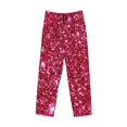 thumbnail image 4 of Daiia Men'S Pink Glitter Pants,Bottoms Sleep Lounge,Pajama Pants,Pj Bottoms Drawstring And Pockets-Large, 4 of 9