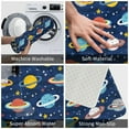thumbnail image 3 of Gukieu Planets and Stars Print Dust-proof Floor Mats, Water-absorbent and Non-slip Flannel Door Mats 16x24in, Home Decoration Suitable for Kitchen, Bathroom, Garage, 3 of 7