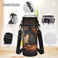 thumbnail image 4 of HUIACONG Fire Dark Horse Kids Backpack 4-IN-1 Set for Boys Girls 6-12 School Book Bag with Detachable Lunch Box Pencil Case Water Bottle Holder Lightweight, 4 of 7