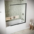 thumbnail image 4 of Stilaro 48'' x 58'' Framed Sliding Bathtub Door with CrystalTech Treated 3/16'' Tempered, Clear Glass, Matte Black Hardware, SKU: AQ-1430-BL-L-R, 4 of 4