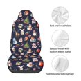 thumbnail image 4 of Wukai Christmas Critters Delight Full Set Car Seat Covers with Soft Padding Universal Auto Front Seats Protector and Cushion Mat, 4 of 5