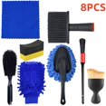 thumbnail image 1 of Car Maintenance and Cleaning Tool Set, Hub Brush Waxing Sponge Car Wash Surface Sponge Snow Wash Lint Glove Scrub Cloth, 1 of 6