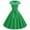 Green, variant on Tejiojio Summer Saving Labor Day Women Vintage Short Sleeve Swing 50s Housewife Casual Evening Party Prom Dress