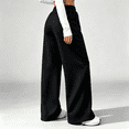 thumbnail image 5 of Akmaiox Wide Leg Sweatpants for Women, Plus Size Drawstring Waist Workout Joggers with Pockets, Casual Comfy Outdoor Hiking Pants, 5 of 7