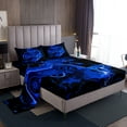 thumbnail image 1 of Erosebridal Cartoon Gamepad Sheet Set King, Geometry Bedding Sets King Size, Modern Video Game Decor 4pcs, 1 of 6