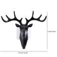 thumbnail image 3 of Coofit Wall Hook Creative Deer Head Shape Decorative Coat Hook Hat Hook for Home, 3 of 10