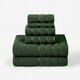 thumbnail image 1 of XmhyTop-A Juego de 6 toallas de algodón absorbentes y suaves para el baño, color verde, 1 of 5