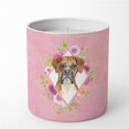 thumbnail image 1 of Carolines Treasures CK4255CDL Bougie Décorative en Cire de Soja Fleurs Roses 10 oz, 1 of 2