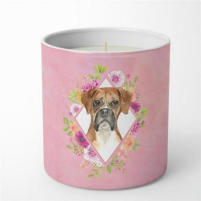 Carolines Treasures CK4255CDL Bougie Décorative en Cire de Soja Fleurs Roses 10 oz