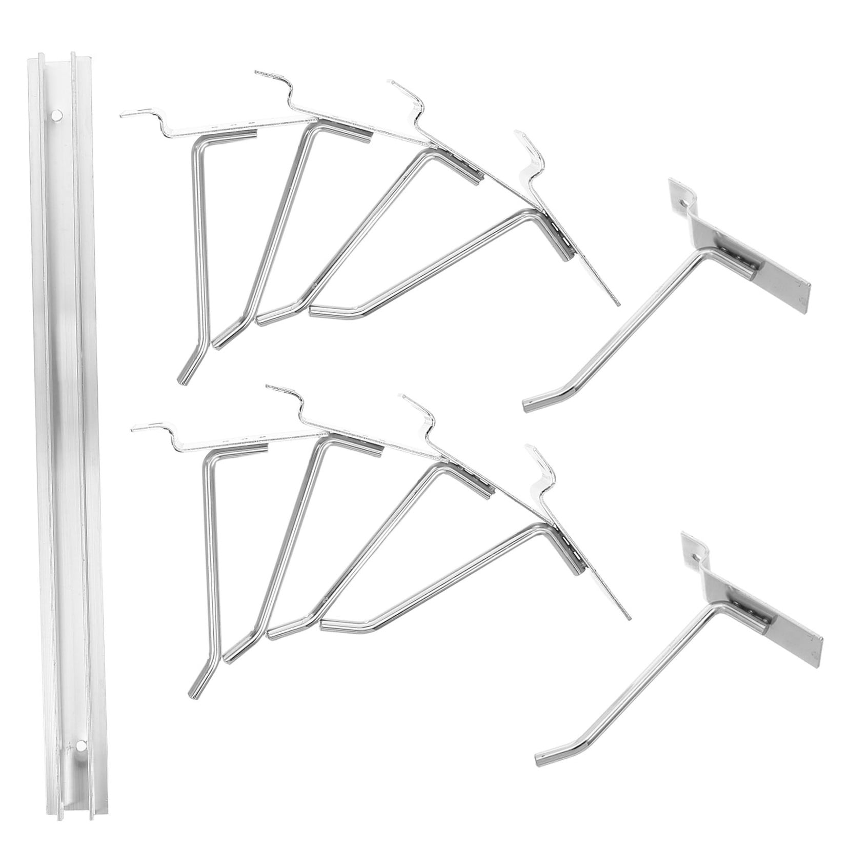 BESTYASH Heavy Duty Metal Panel Hooks 1 Set Wall Mounted Pegboard Organizer for Garage Kitchen Workbench Storage