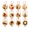 Style C, variant on 12pcs,DIY Felt Christmas Ornament Kit,Handmade Embroidery Christmas Ornaments kit,Sewing Craft Set for Adults,Chritmas Tree Decor, Beginner Friendly Quilted Patchwork,Style A