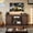 Brown, variant on Farmhouse TV Stand for TVs Up to 65 Inches - Entertainment Center with Sliding Barn Doors, White