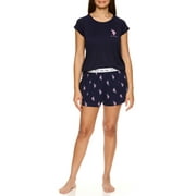 U.S. Polo Assn. Women's and Women's Plus Raglan Tee and Sleep Short Set, 2pc.