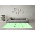thumbnail image 3 of Ahgly Company Indoor Rectangle Solid Emerald Green Modern Area Rugs, 2' x 3', 3 of 4