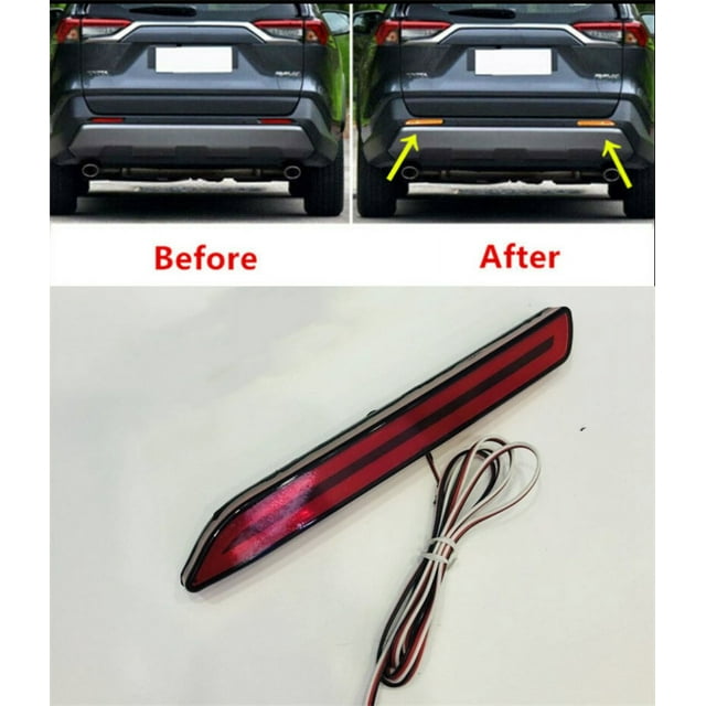 Pour Toyota RAV4 2019 - 2024 LED Pare-Chocs Arrière Rouge Feu de Freinage Feu Arrière Feu de Conduite