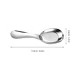 thumbnail image 2 of 2 cucharas infantiles de acero inoxidable para sopa, cena, postre y arroz., 2 of 8