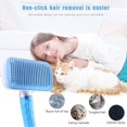 thumbnail image 4 of 1pc Gentle Pet Wire Brush - Ergonomic Soft-Grip Handle, Advanced Self-Cleaning Design, Gentle Floating Pins for Easy Hair Removal - Suitable for Dogs and Cats of All Sizes and Breeds, 4 of 5