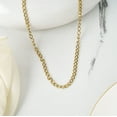 thumbnail image 2 of JeenMata 18 Inch Yellow Gold Plated Chain Necklace - Adjustable Fashion Necklace, 2 of 6