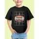 thumbnail image 1 of Boys' Rugby Graphic Cotton T-Shirt - Casual Crew Neck, Short Sleeve Top with "FOOTBALL" Design, Comfortable Summer Wear for Youngsters, Rugby Accessorie, 1 of 6