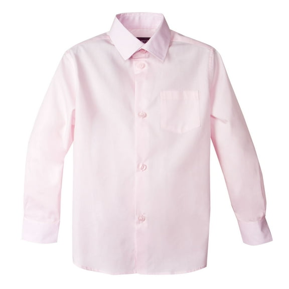 Spring Notion Boy's Cotton Blend Long Sleeve Dress Shirt