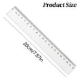 thumbnail image 2 of Denhf 2Pcs Plastic Ruler, Clear Ruler with Millimeter and Centimeters, Shatterproof Straight Ruler for Home Office Supplies, Metric Ruler, Classroom Must Haves, 20cm, 2 of 5