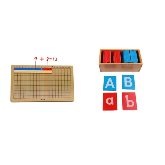 1 Set Bloques de Geometría Alfabetos Numéricas áticas Juegos Educativos ños Macarena Juguetes Montessori