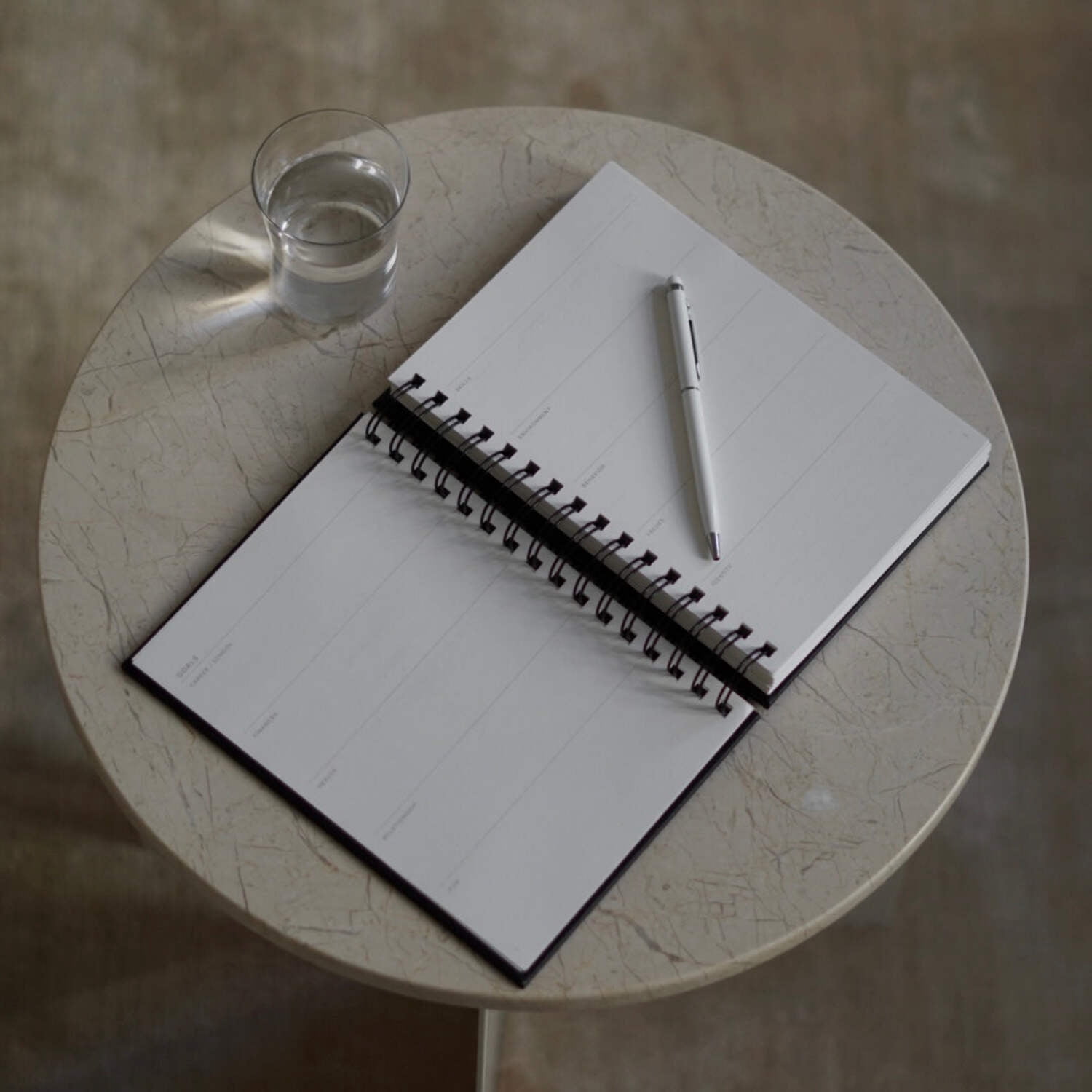 INSIDE THEN OUT  Daily Focus Planner - 6 Month Undated Planner for Productivity, Goal Setting, Intention - Monthly, Weekly, Daily Task Pages